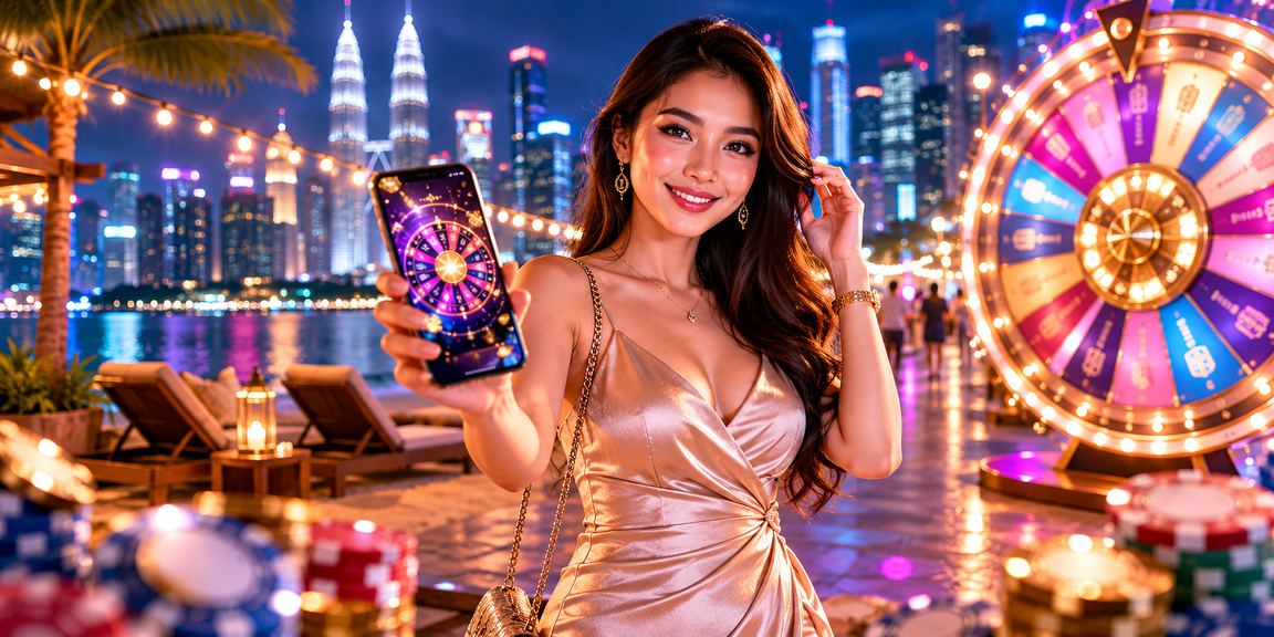 Meja roulette kasino dalam talian dengan gaya Malaysia di Kuala Lumpur